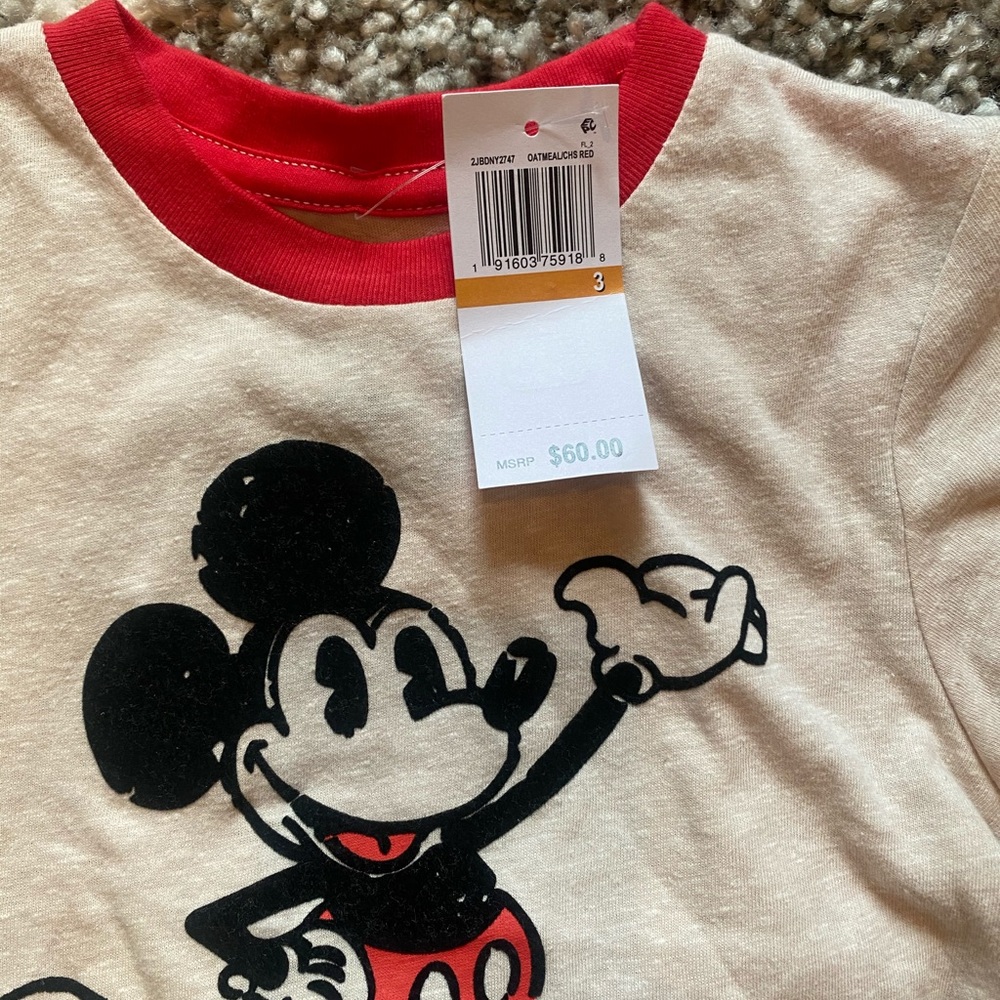 Disney short / shirt set. 3t. Mickey Mouse - Picture 5 of 5
